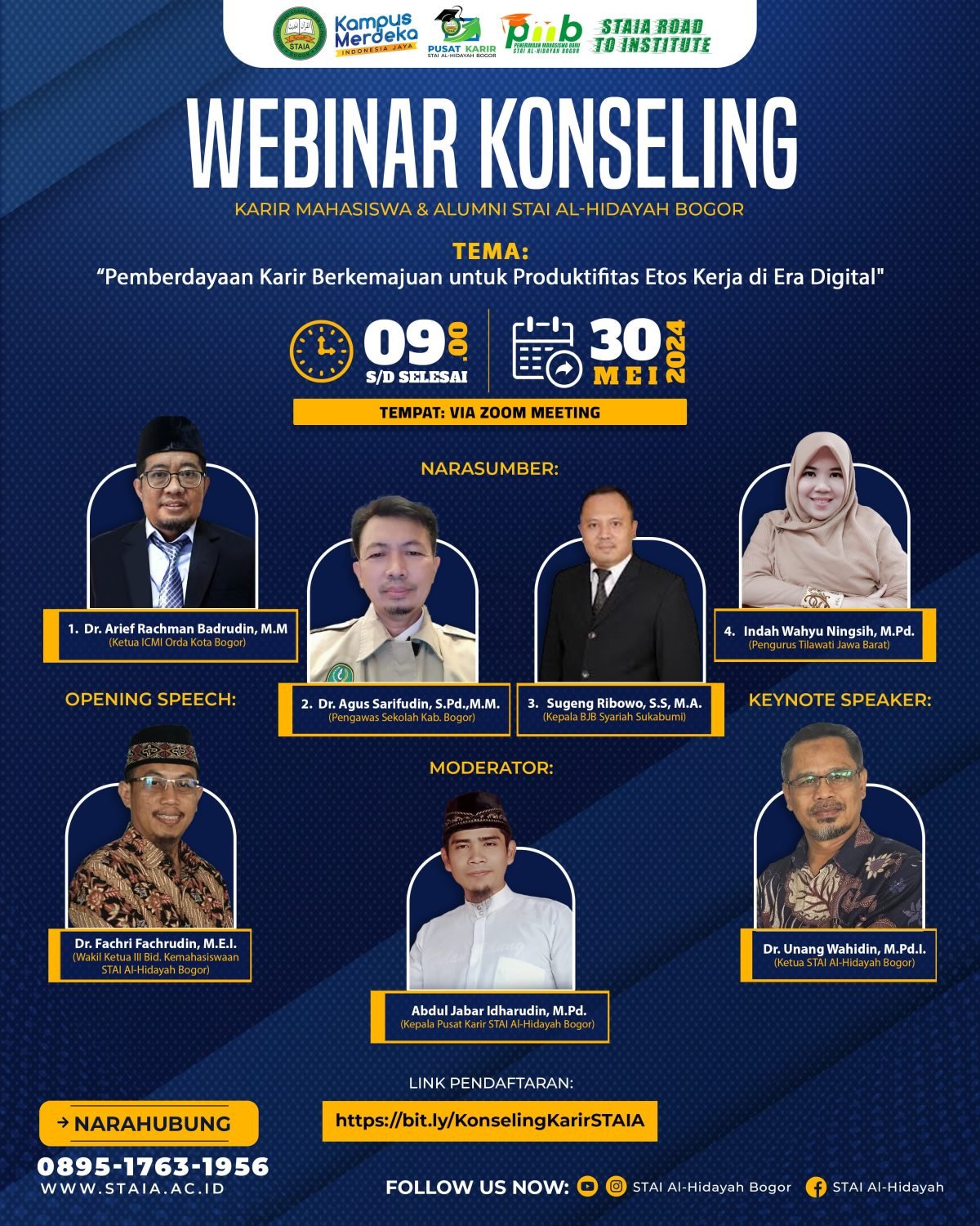 Pusat Karir STAI Al-Hidayah Bogor Selengarakan Kegiatan Konseling Karir Mahasiswa & Alumni